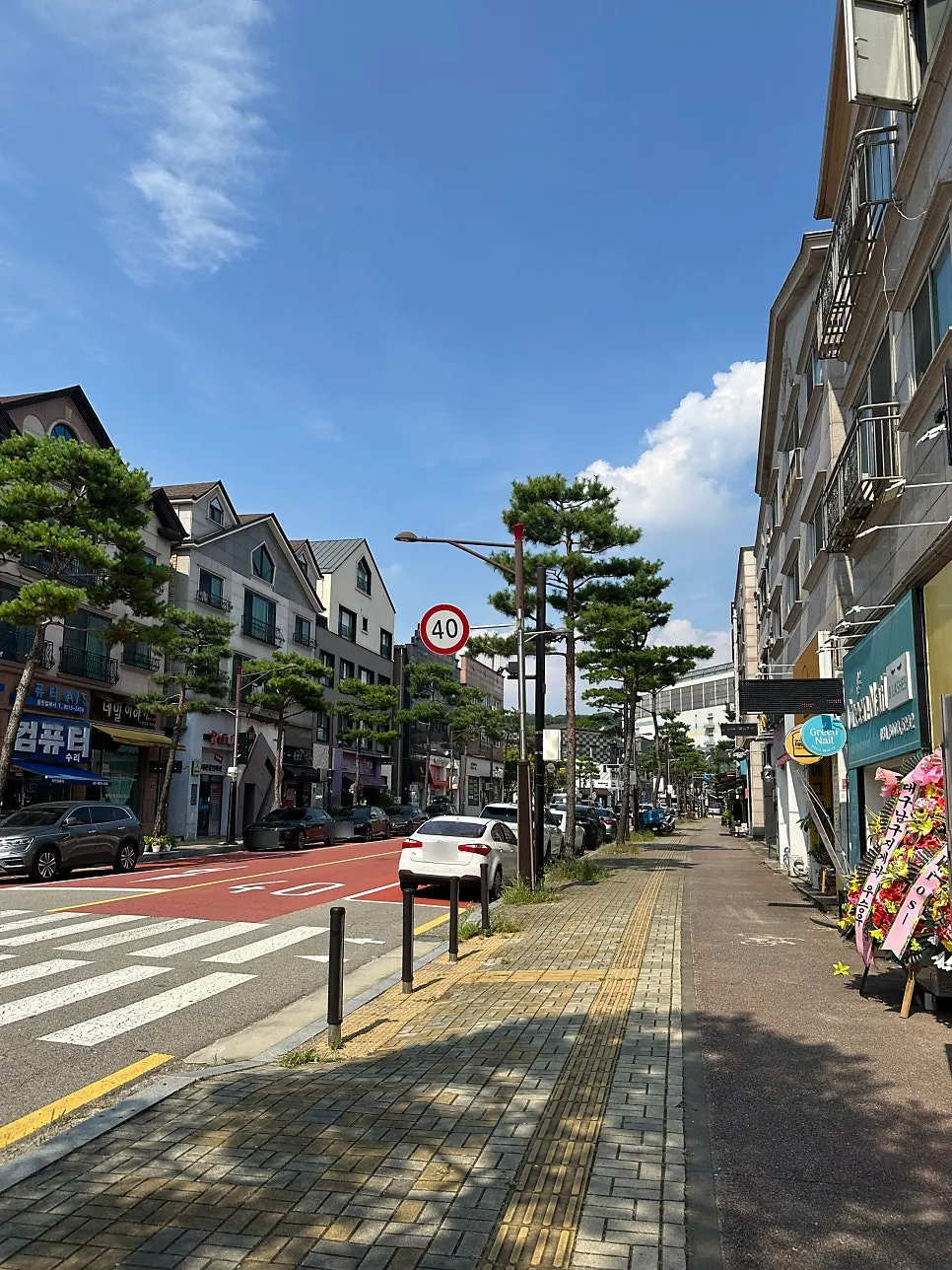 Walking route through Bansong-dong, Dongtan