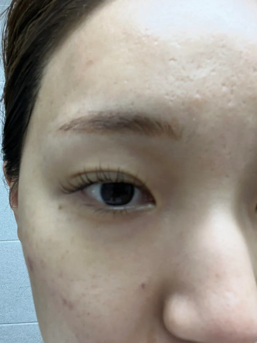 Final photo after the Onyu Lash lash lift in Dongtan