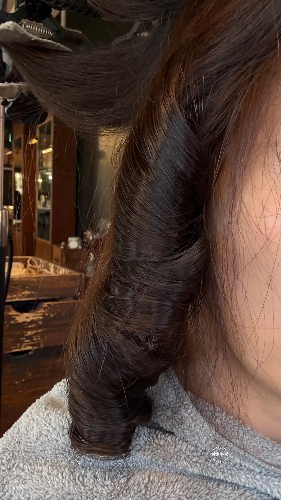Layered perm process with rods being heat-treated