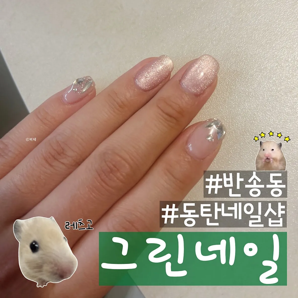 Magnetic nail art received at Green Nail