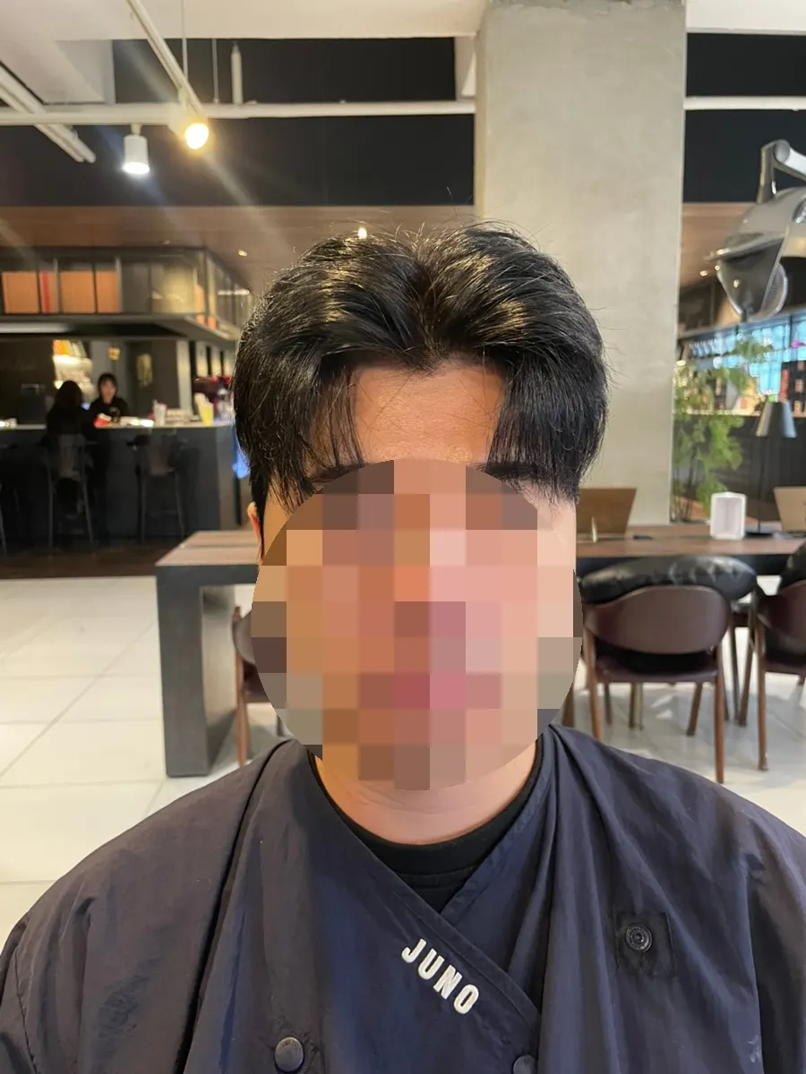 Finished dandy cut and black dye after 3 hours