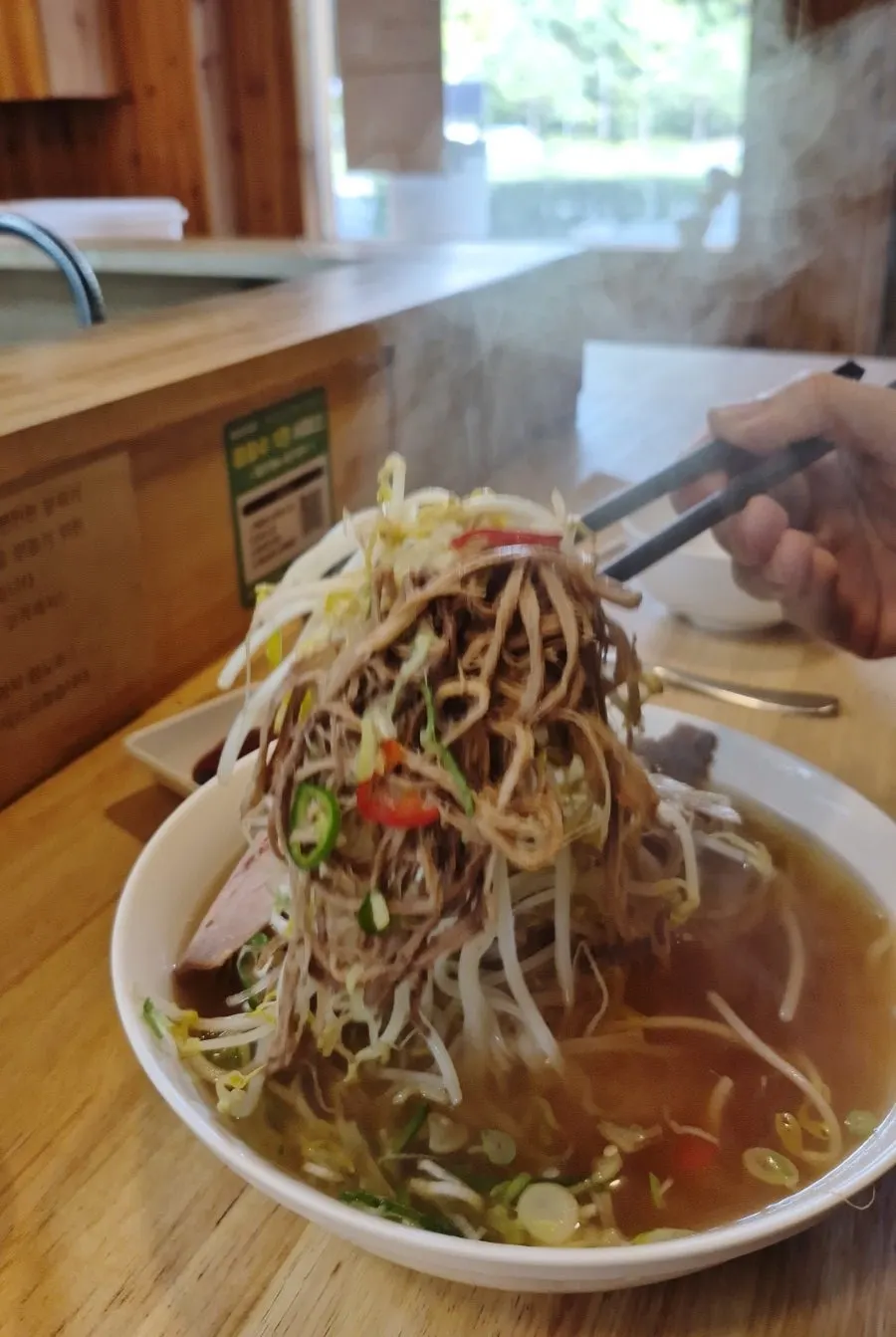 After finishing pho and assorted fried starters
