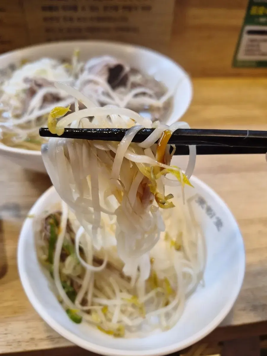 Beef brisket pho loaded with meat