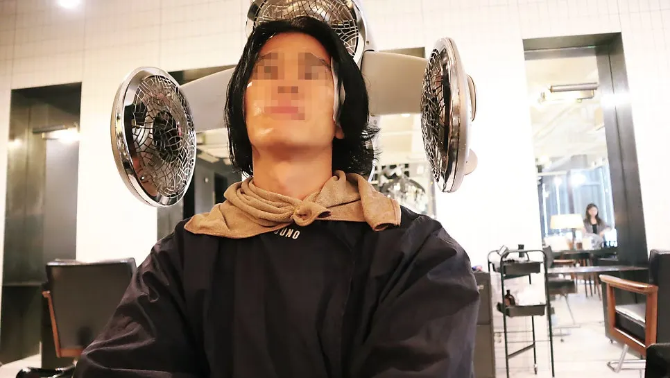 Side down perm treatment process