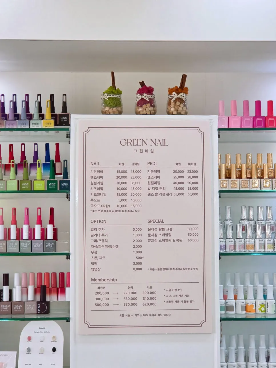 Green Nail treatment types