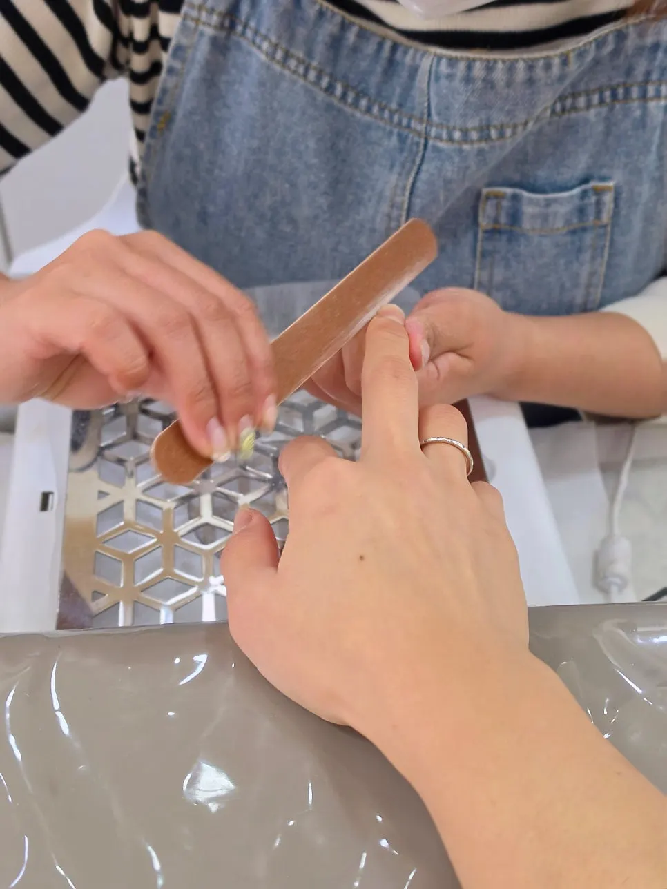 Gel nail care process