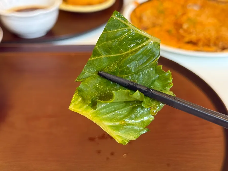 揚げたてサクサクのトンカツの断面