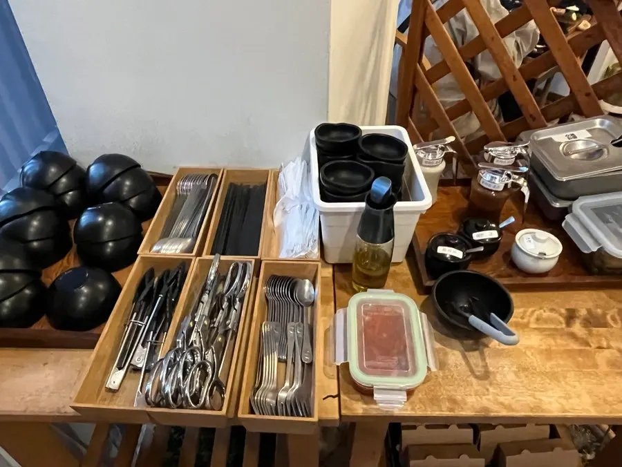 Roomy table spacing at Kkot Gatsu