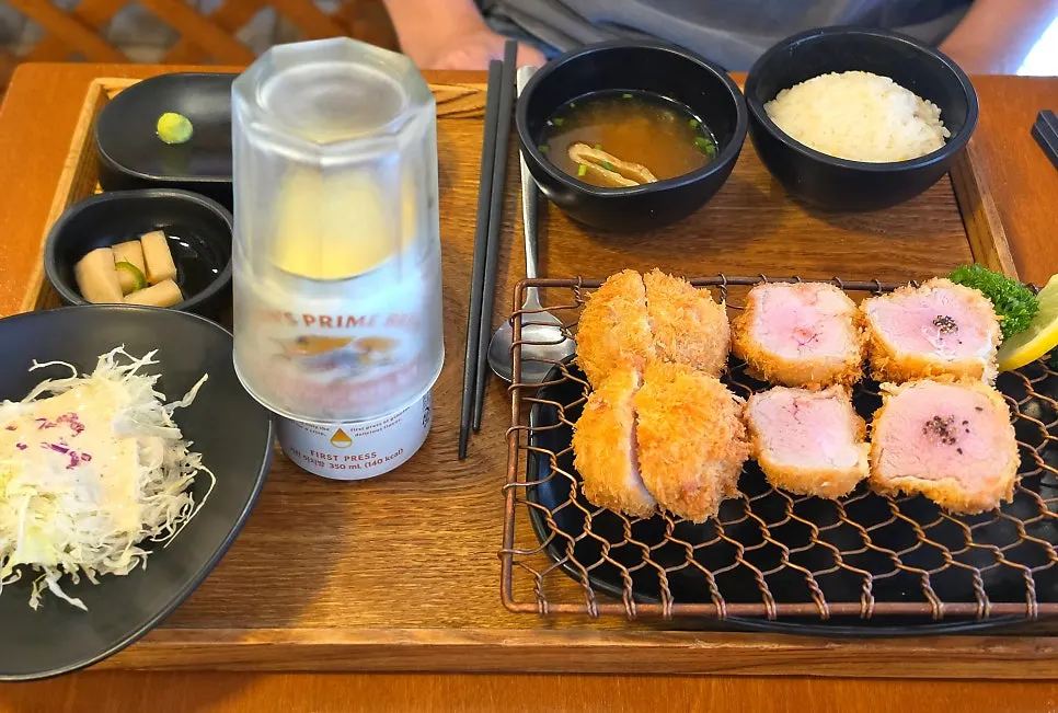 쯔란에 찍어 먹는 등심카츠
