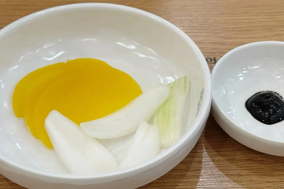 Basic side dish spread on the table