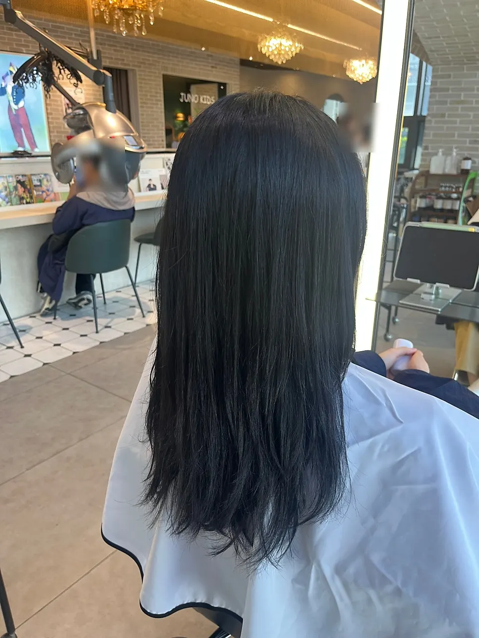 Natural-brown tone-down color result