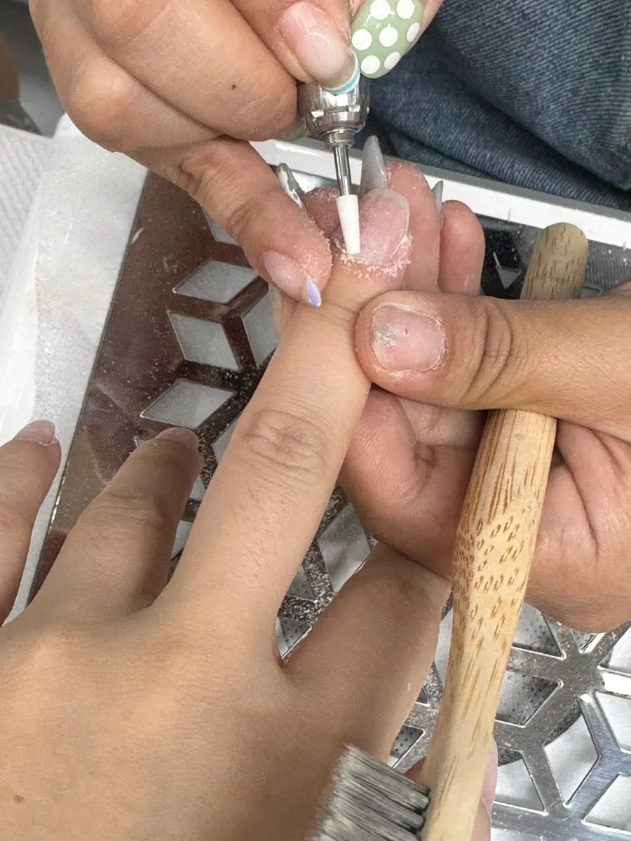 Broken nail care process