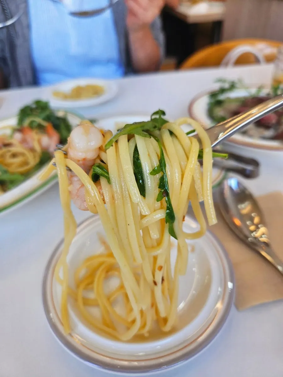 Oil pasta and creamy risotto pairing