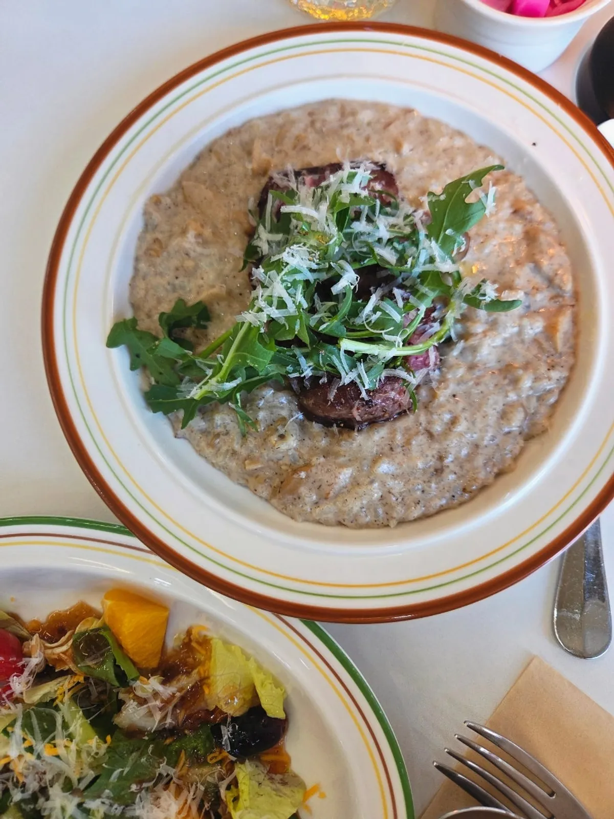 Creamy and oil-based dish pairing