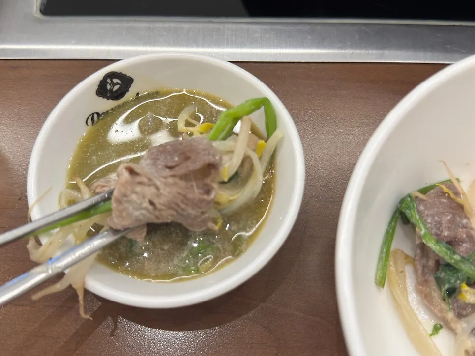 Meal continuing through kalguksu and fried rice