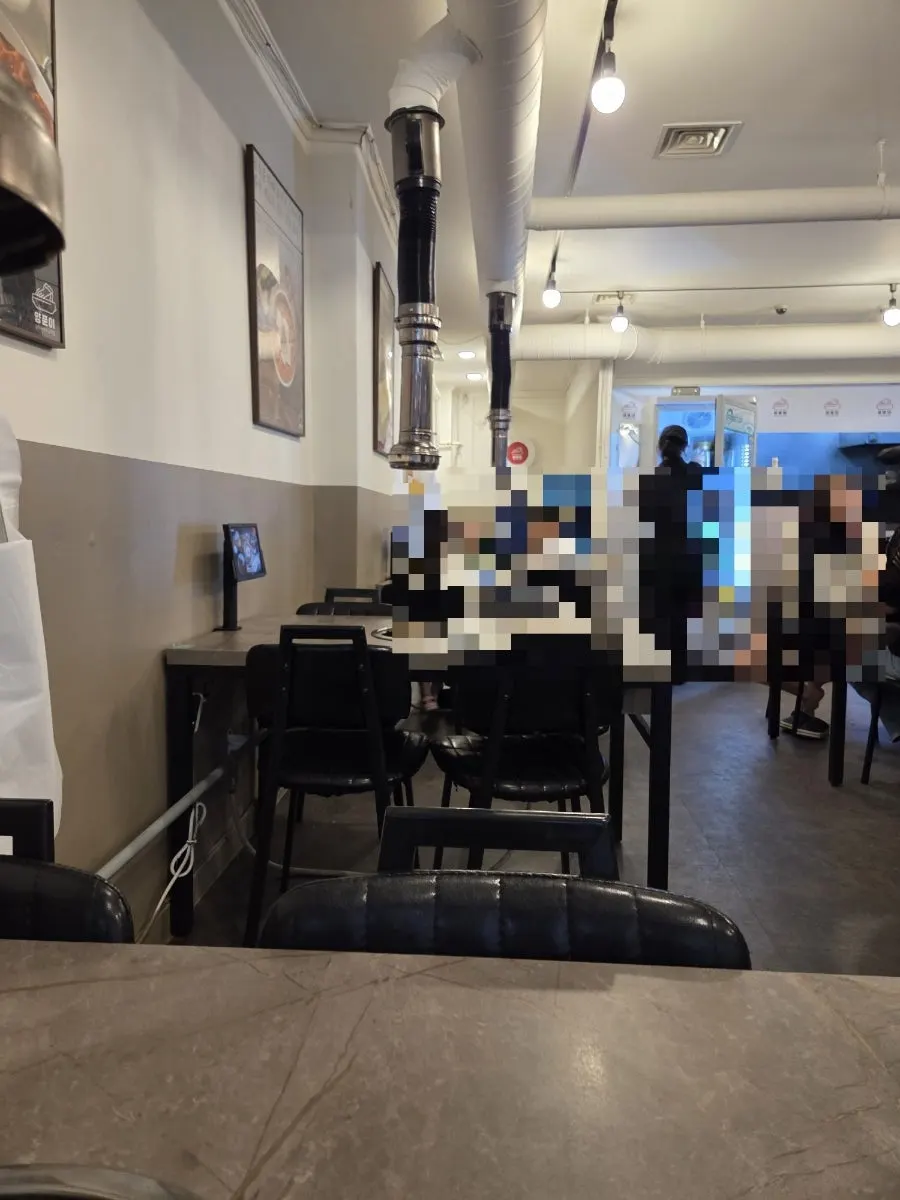 Restaurant interior full during dinner hours