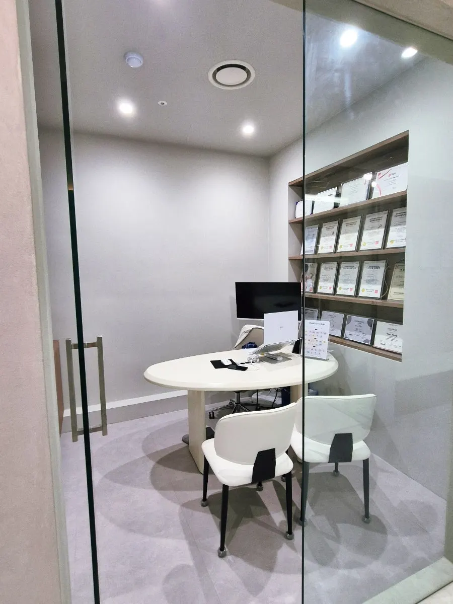 Thoughtful studio area for moms