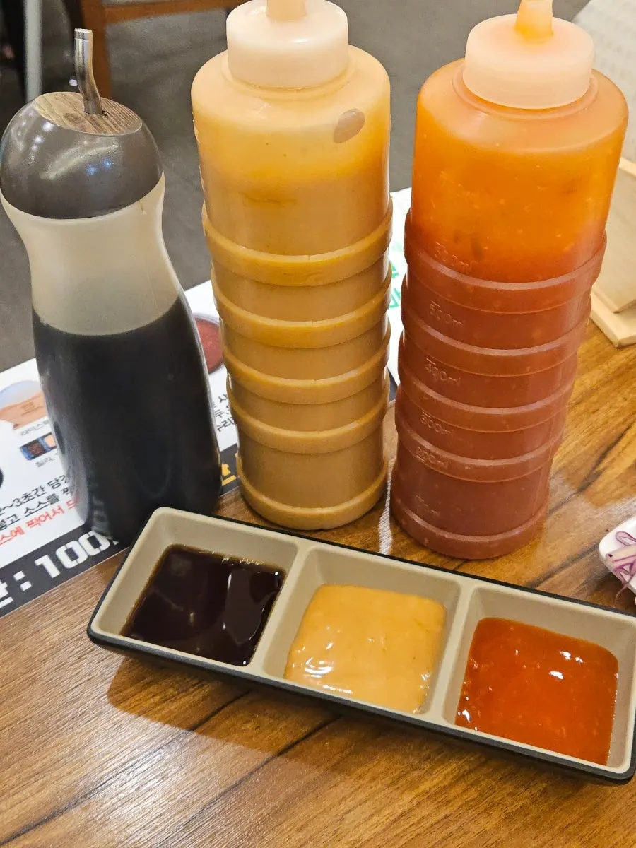 Vietnamese-style wrap ingredient station
