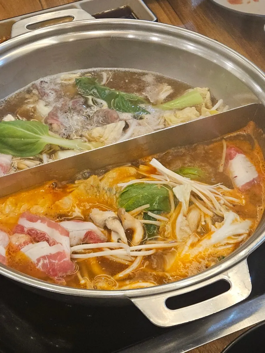 Shabu-shabu made with self-bar ingredients
