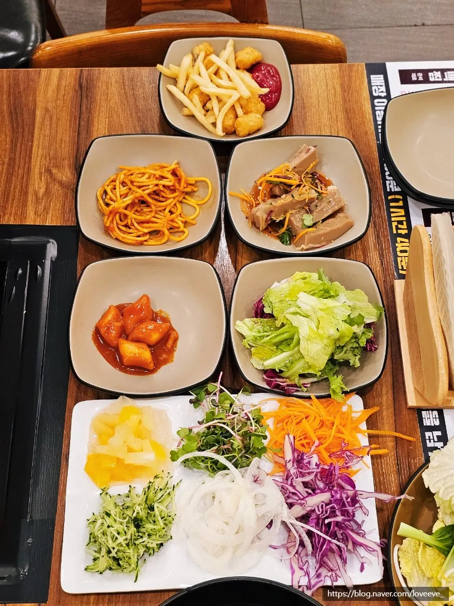 Rice and raw eggs at the salad bar