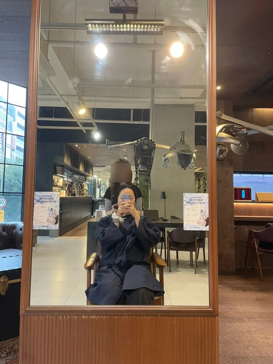 미용실 방문 중 제공된 준오 쿠키