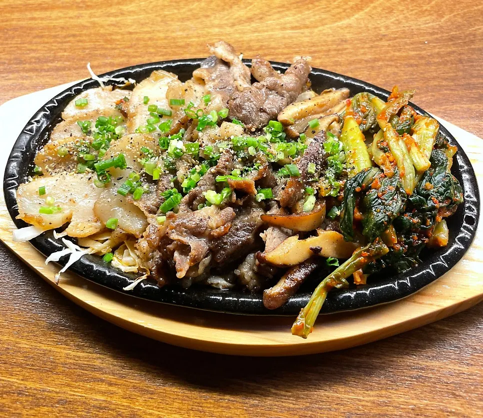 장흥 버터 키조개 차돌 삼합