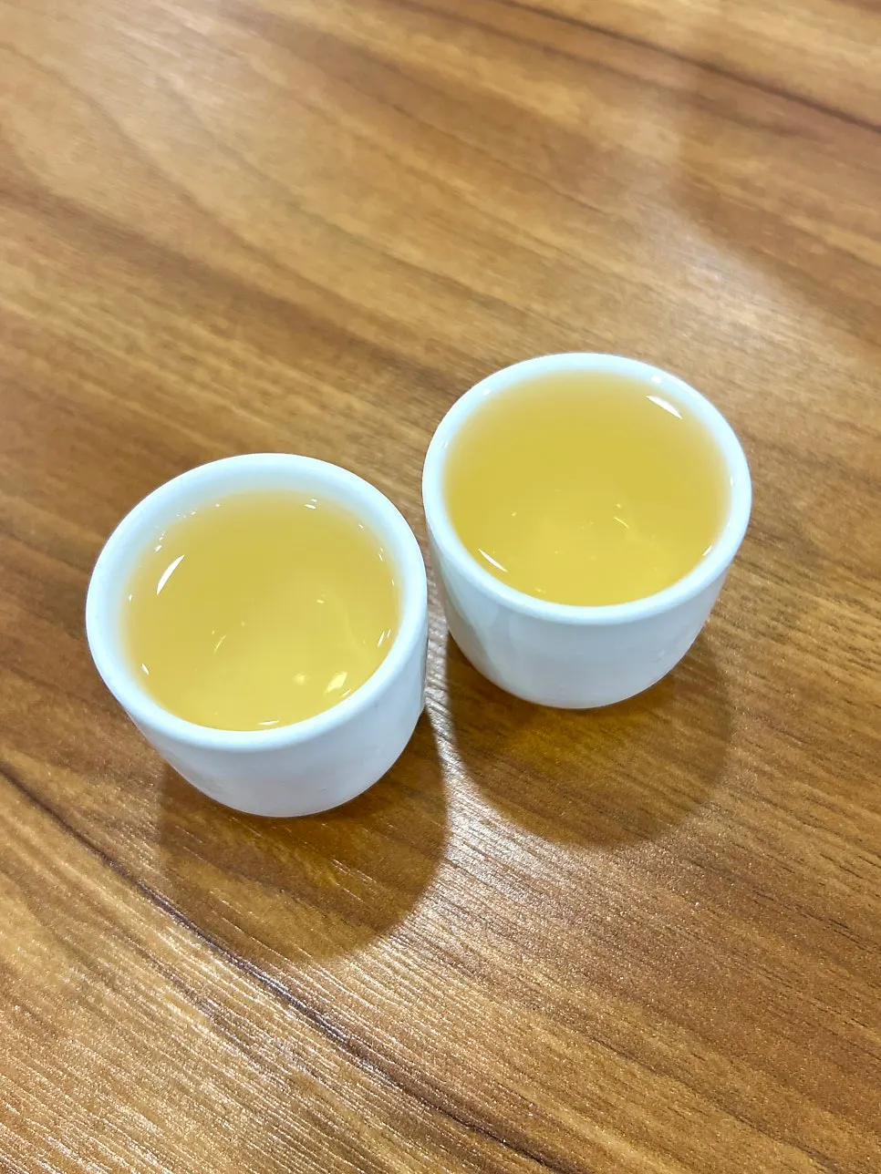 Complimentary ginseng wine served before the meal