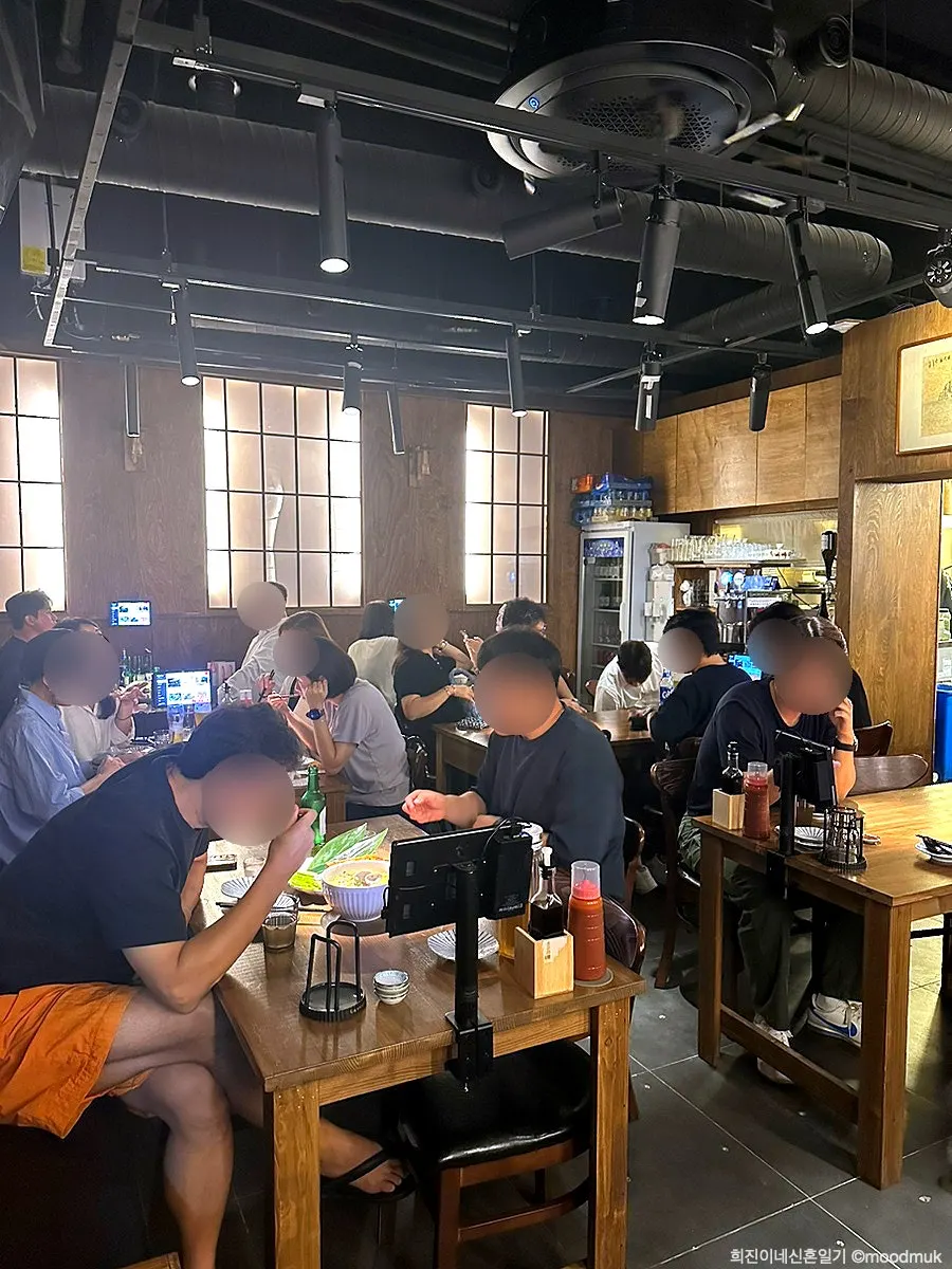 Interior view near the bar seats