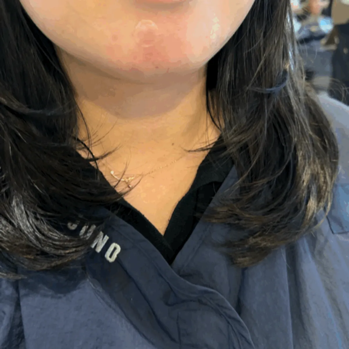 Finished C-curl perm hairstyle