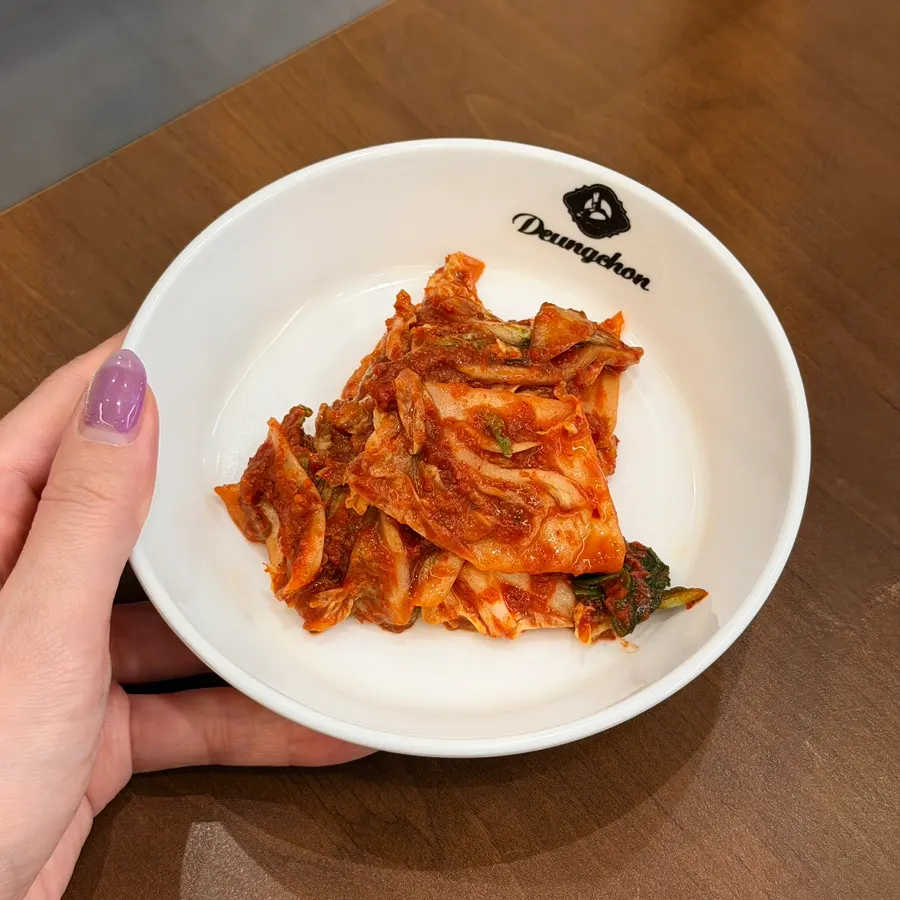 Kimchi served as the default side dish