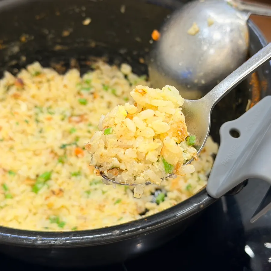 The finished shabu-shabu fried rice