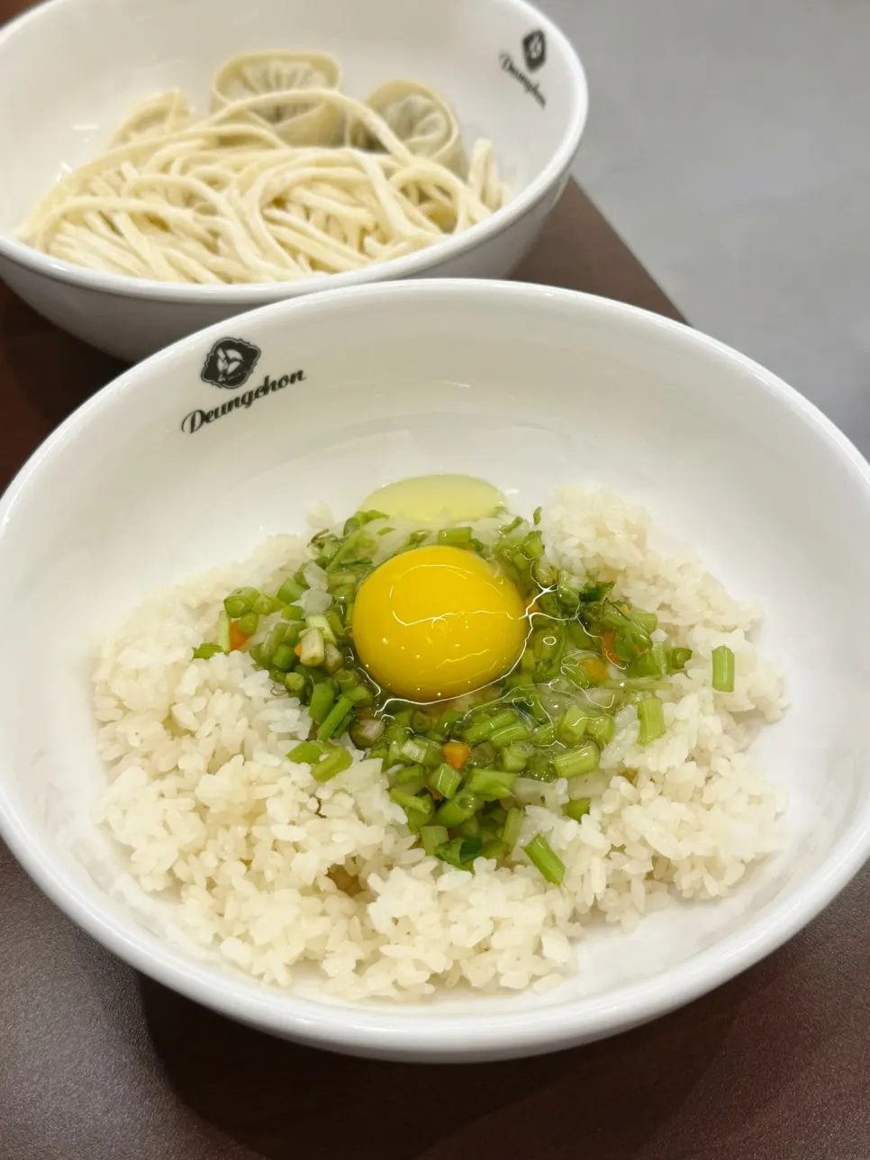 Kalguksu noodles and 2 dumplings