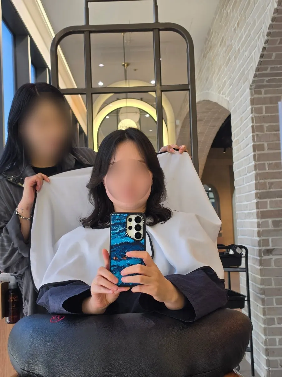 드라이 후 손질법 안내 장면