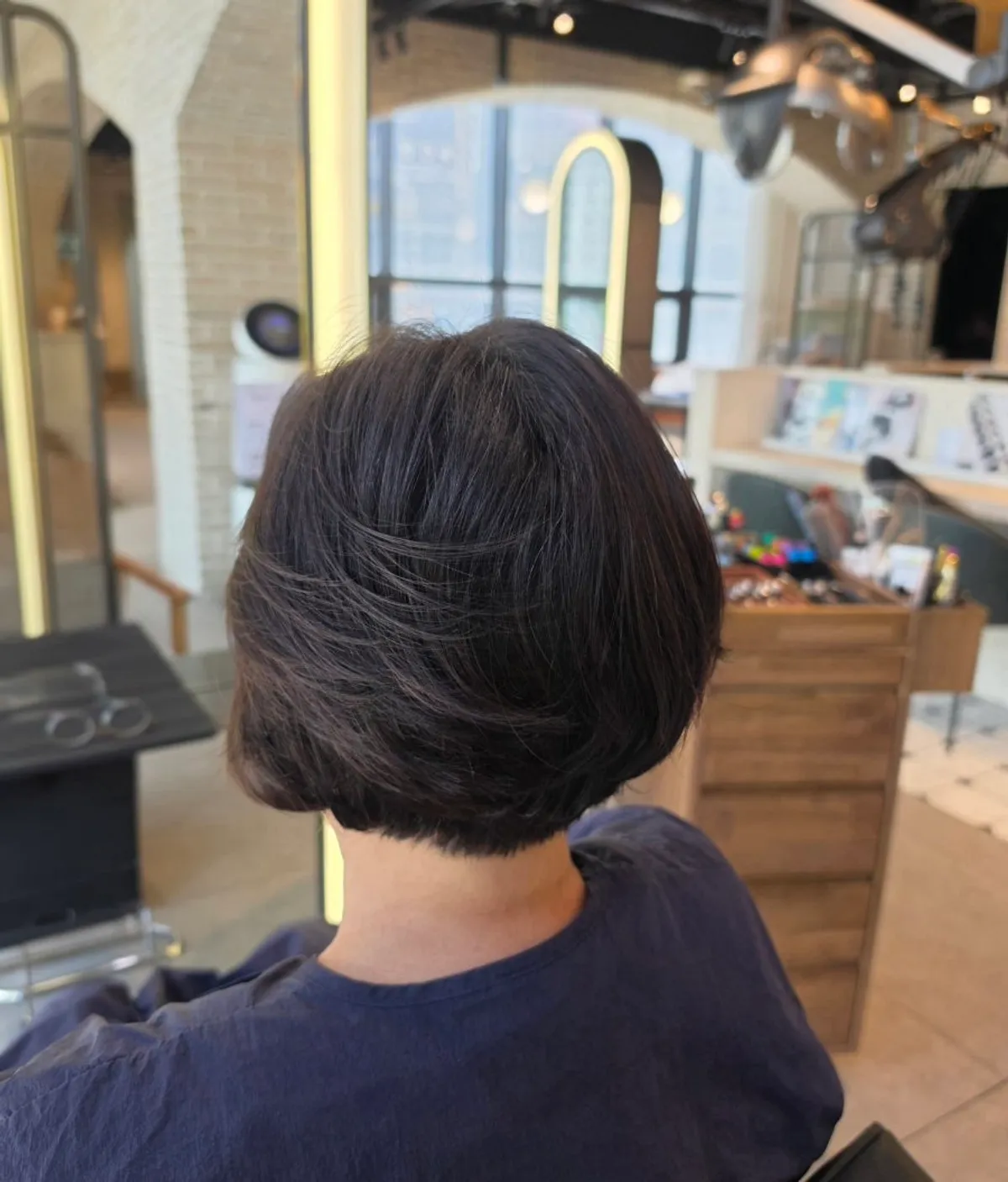 Finished women's perm style at Juno Hair Dongtan Station