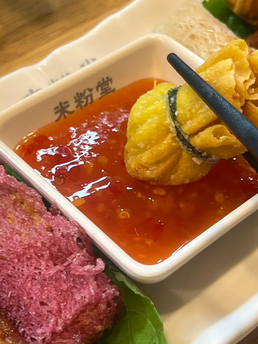 Plate of Mibundang's assorted fried platter sides