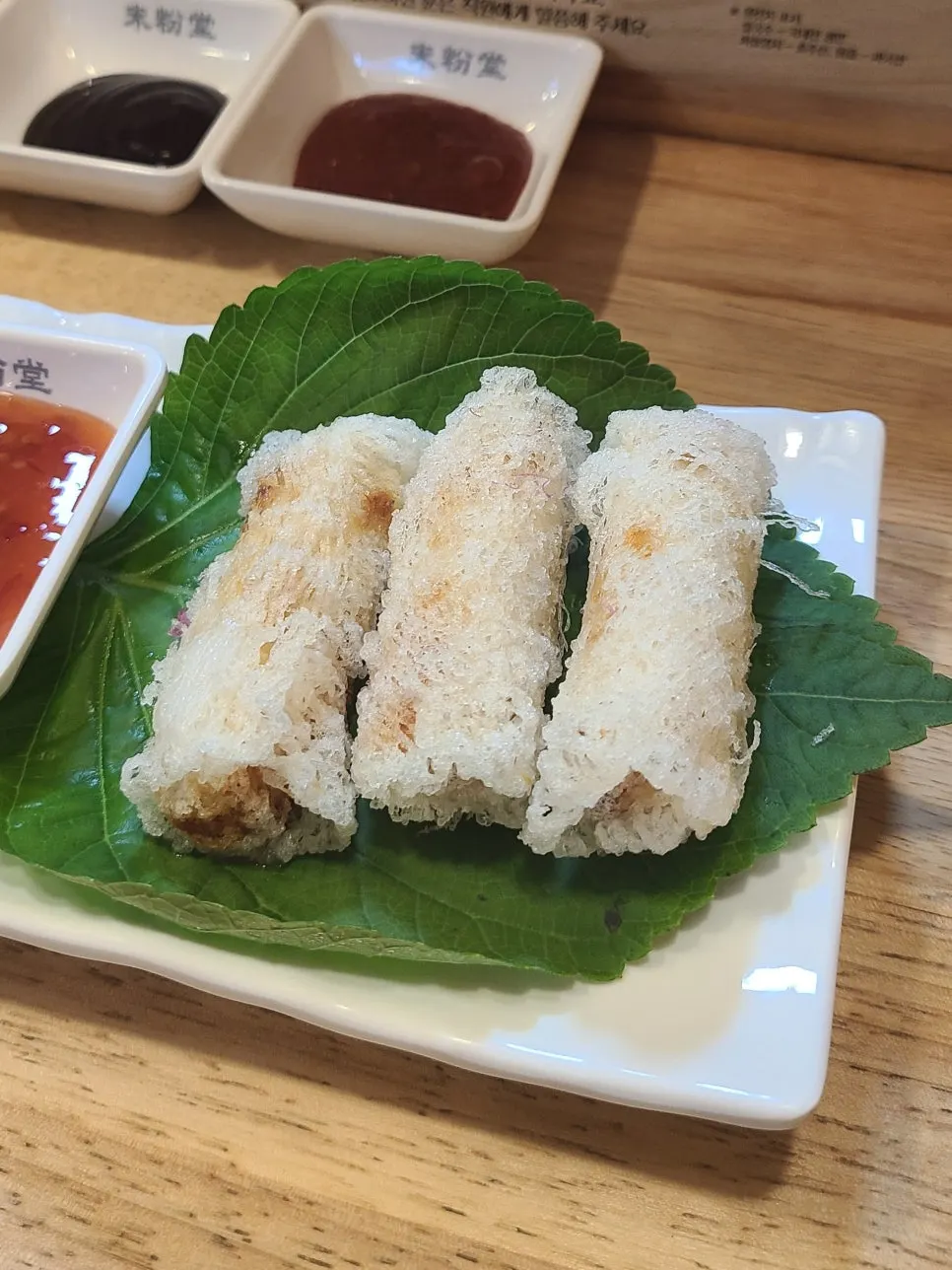 Scallop cha gio with scallop filling