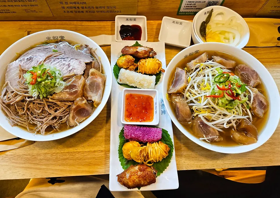 Bar seating at Mibundang Dongtan Station Branch after finishing the meal