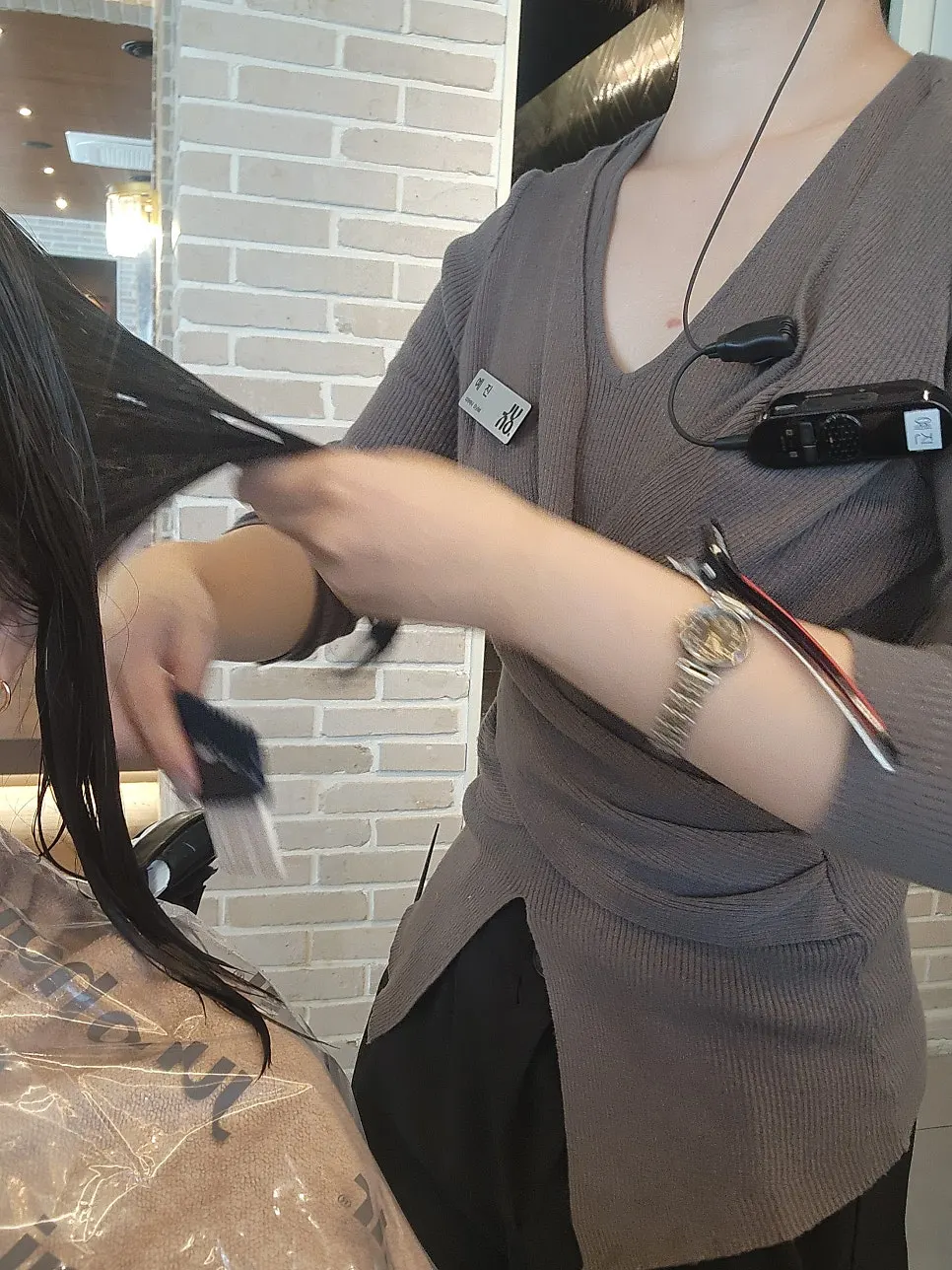 Clinic process carried out alongside the volume magic