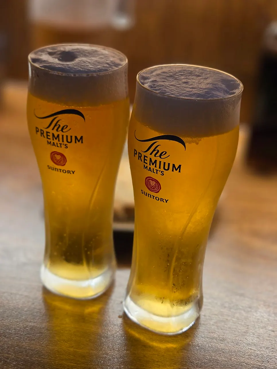 수산장 동탄점 산토리 생맥주 한 잔
