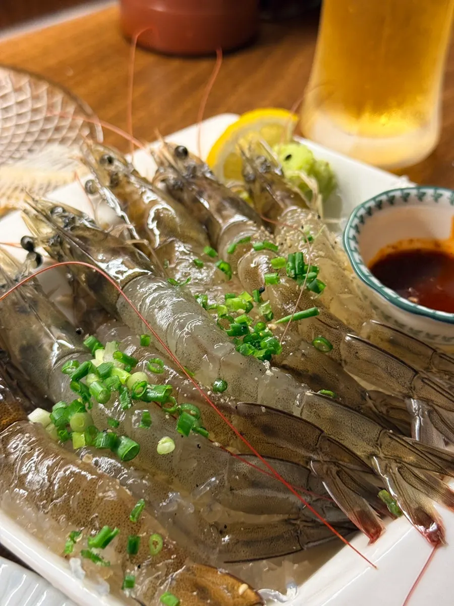 Autumn gizzard shad and raw shrimp combination