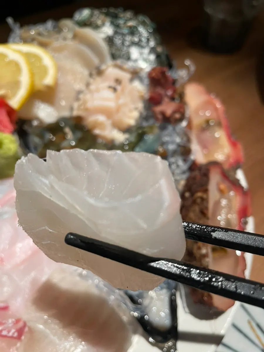 Close-up of seafood from the mixed platter special