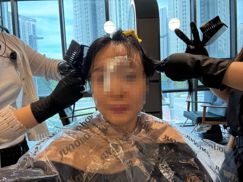 중화 과정 중 촬영한 시술 모습