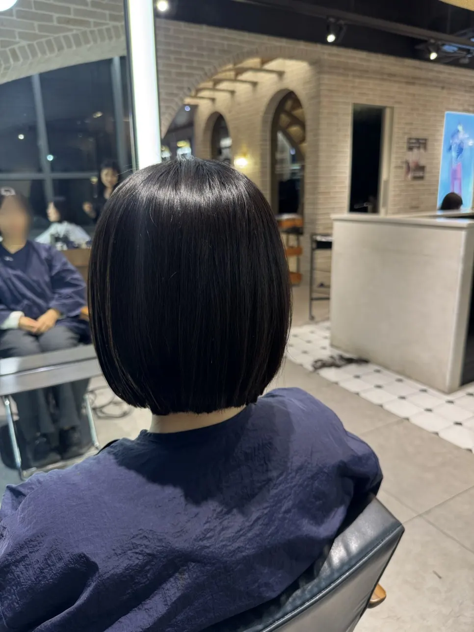 丁寧に仕上げたテッスルカットの様子