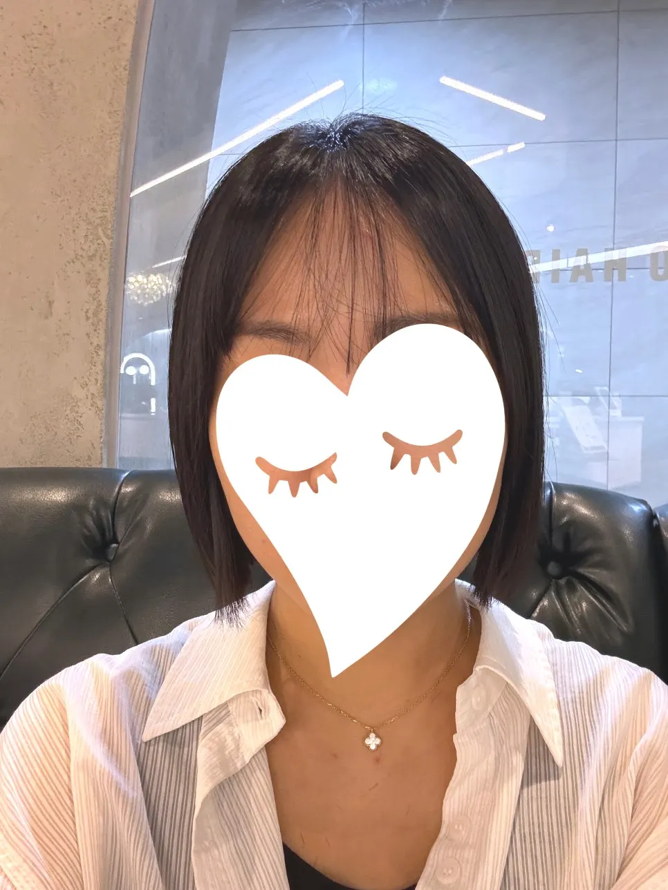 도도하고 여성스럽게 완성된 단발