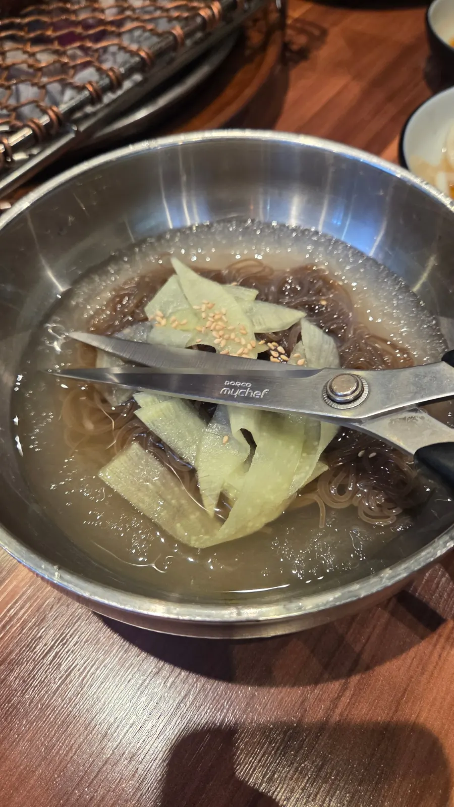 Mul naengmyeon ordered for dessert