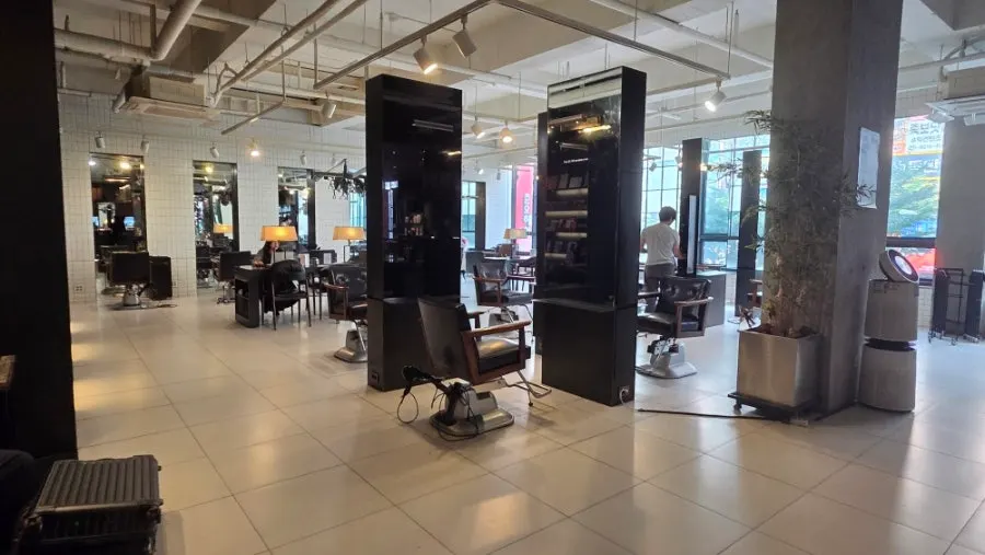 Clean, sensitive interior design of the salon
