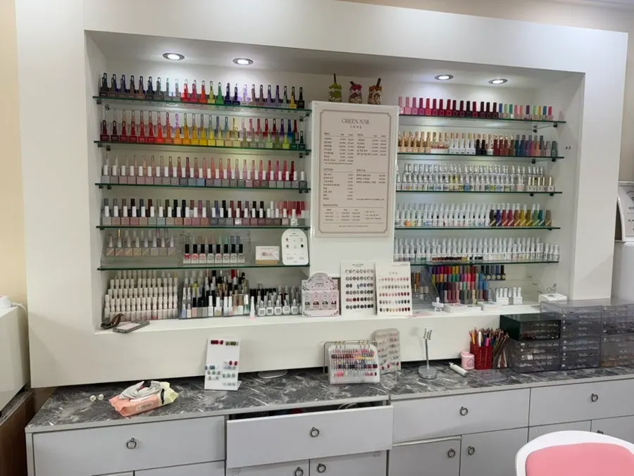A variety of nail art design samples