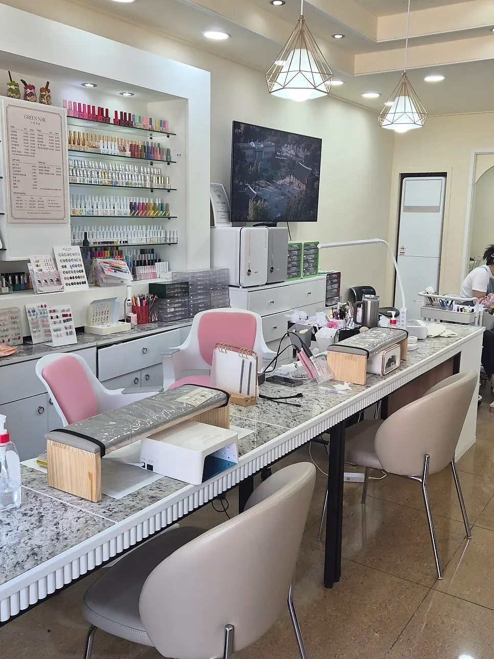 Treatment area inside Green Nail