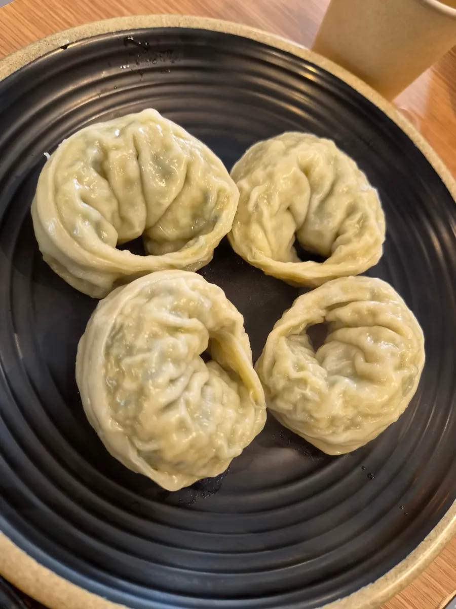 A plate of king meat mandu