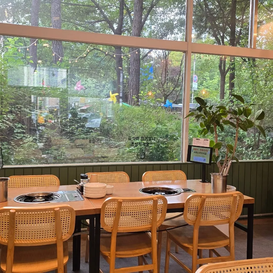 Spacious, clean restaurant interior